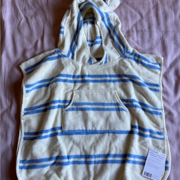 Sunnylife Other - Sunnylife kids hooded towel blue stripe
